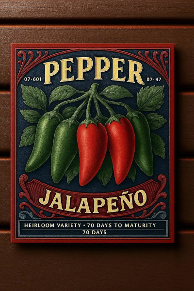 Bright green Jalapeño peppers on the plant