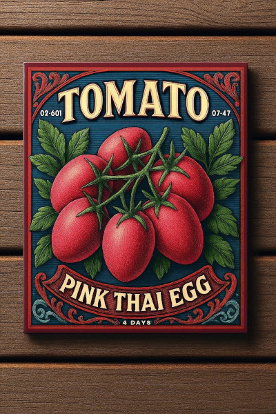 Rosy pink Thai Egg Tomatoes