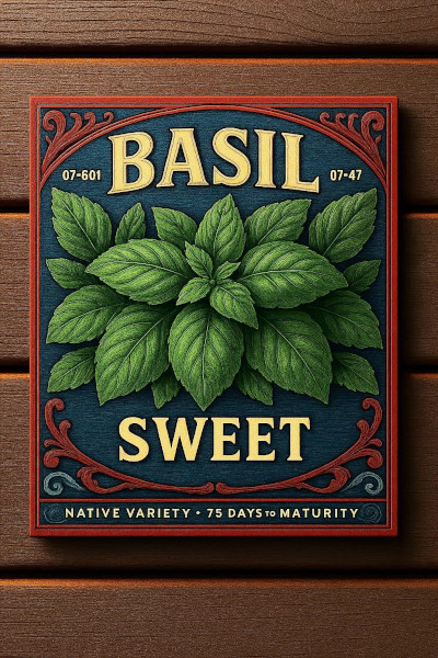 sweet basil seed packet