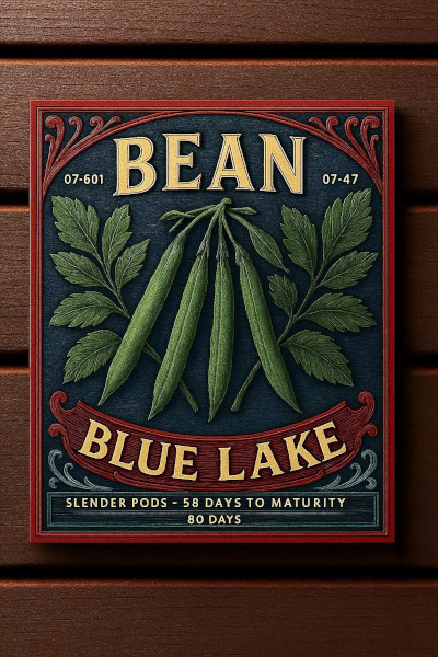 Fresh green Blue Lake pole beans